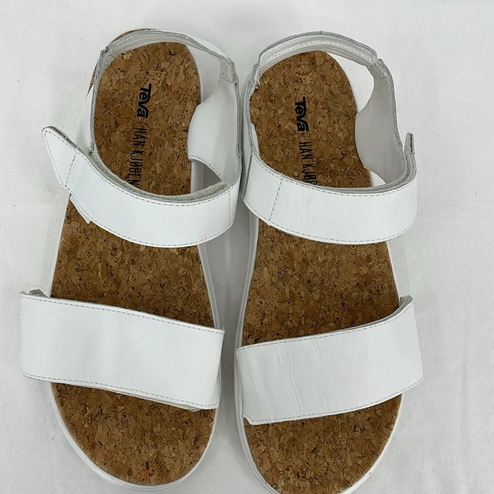 TEVA HAN K JOBENHABN Women's White Sandals SIZE 11